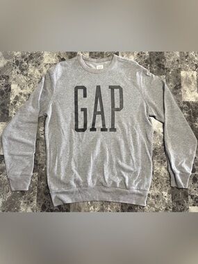 GAP Gray Sweatshirt with Black Logo